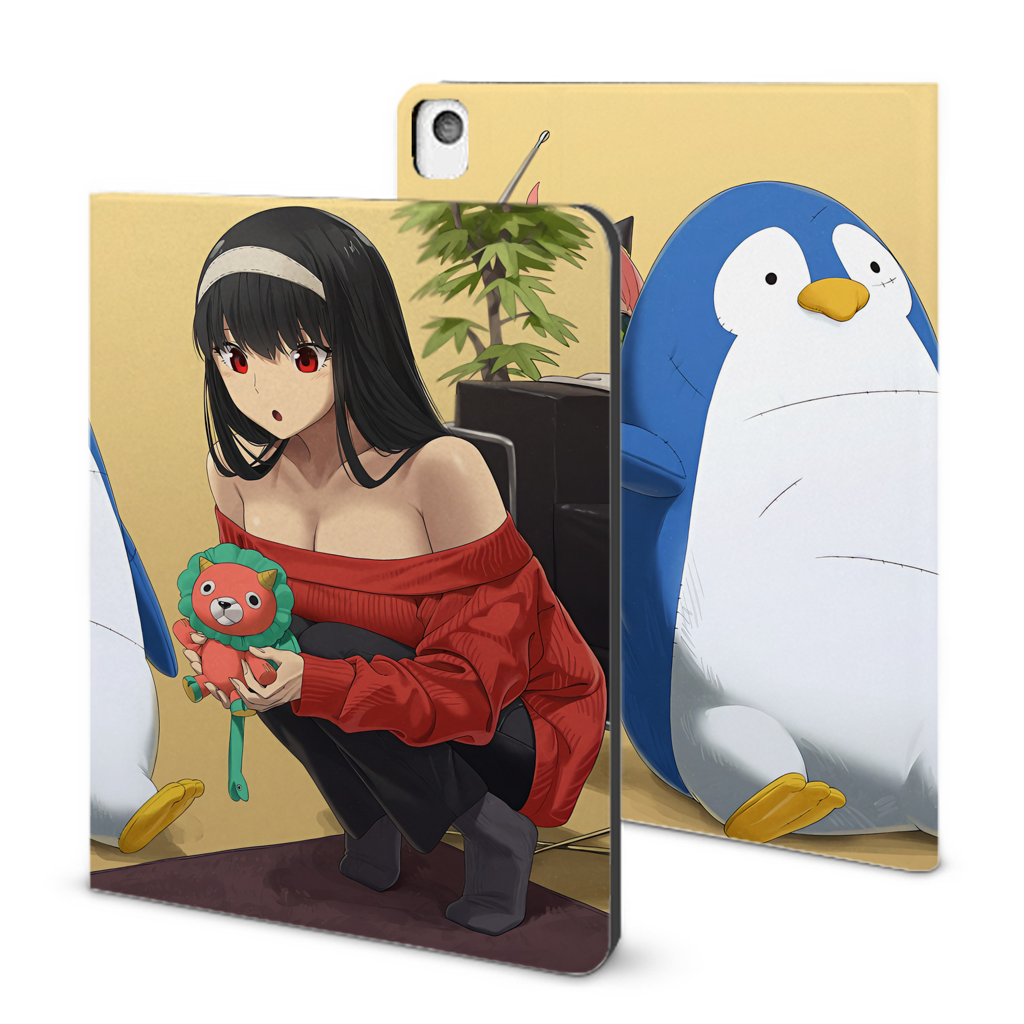 （画像用） SPY×FAMILY间谍家家酒 IPadケース ペンホルダー付き ブックスタイルデザイン